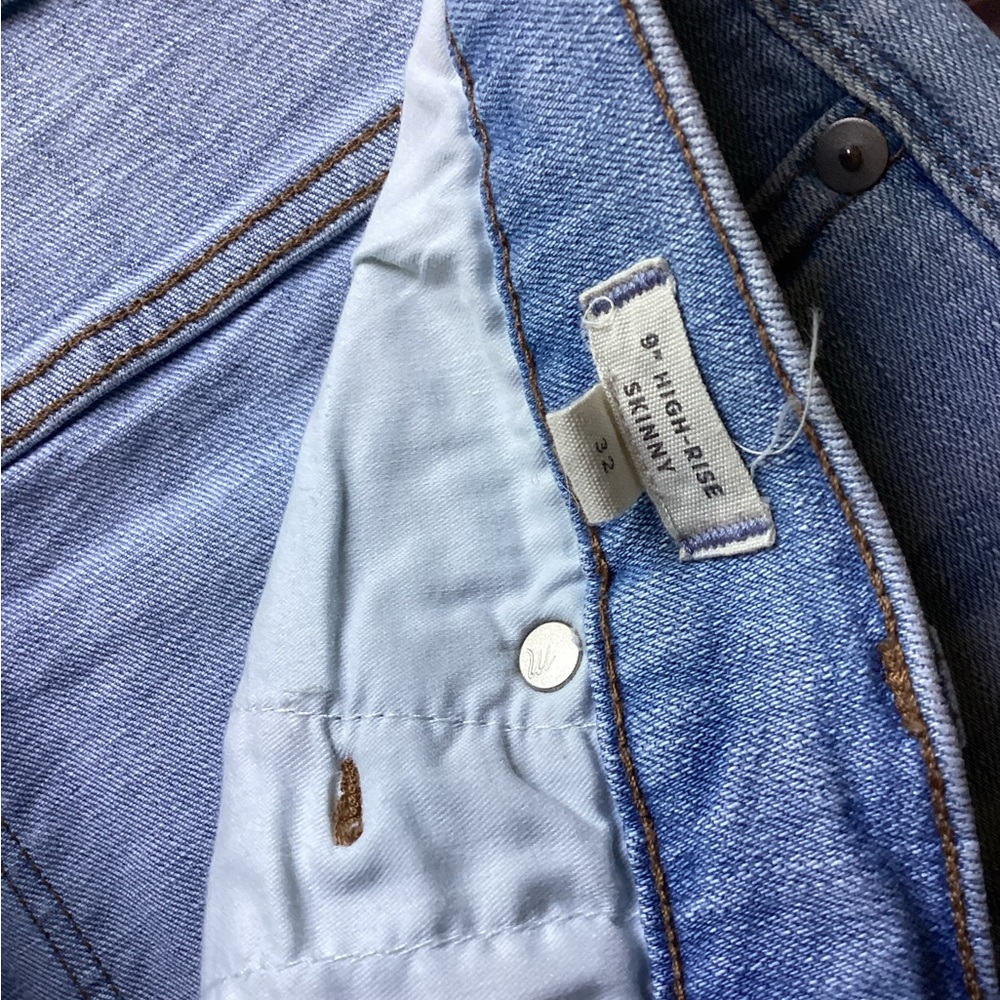 Madewell 9” High-Rise Skinny Light Blue Ankle Skinny Size 32 - Picture 5 of 6